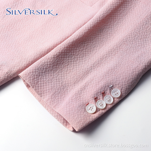Slim Fit Casual Business Blazer Pink Party Suits
